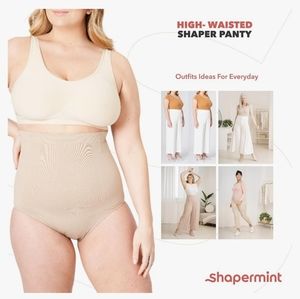 Shapermint High Waisted Shaper Panty XL/2XL Nude